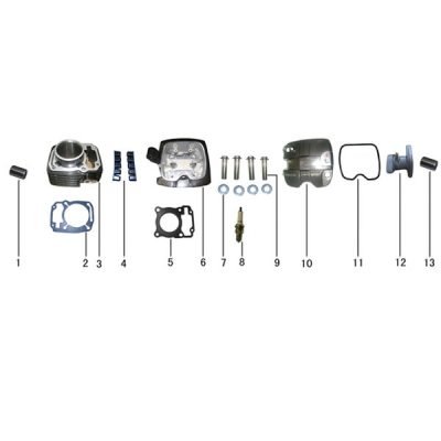 KP-150 Cylinder Block & Cylinder Head
