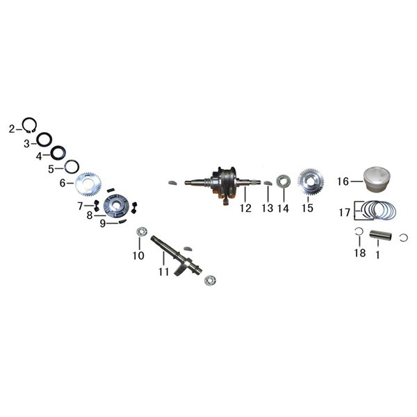 KP-150 CRANKSHAFT PISTON