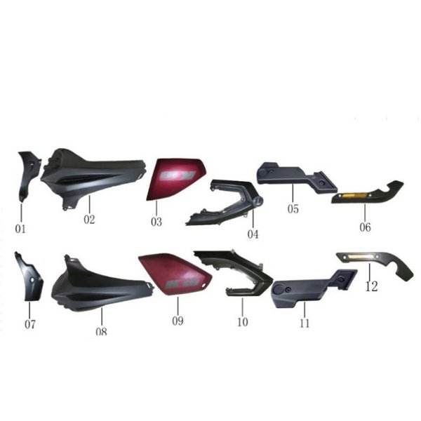 K 19 Fuel Tank Guard & Side Cover