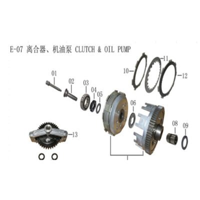 KPT 4V Clutch & Oil Pump